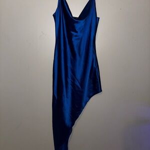 Forever 21 Vibrant Blue Asymmetrical Dress